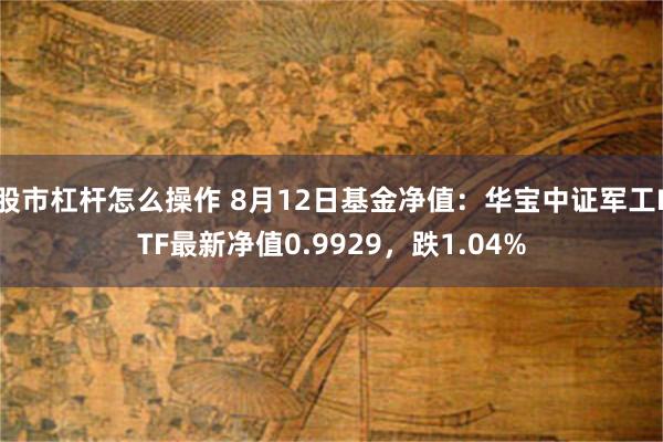股市杠杆怎么操作 8月12日基金净值:华宝中证军工ETF最新净值0.9929,跌1.04%