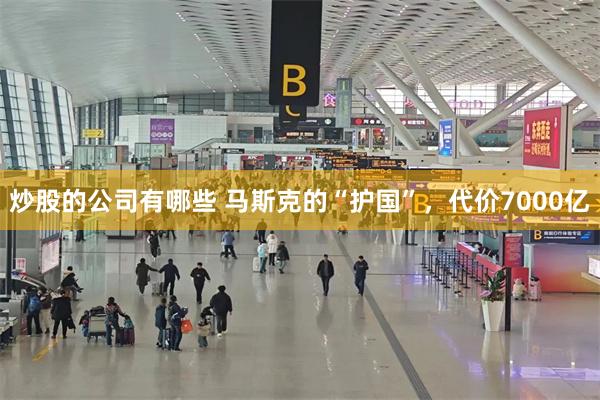 炒股的公司有哪些 马斯克的“护国”,代价7000亿