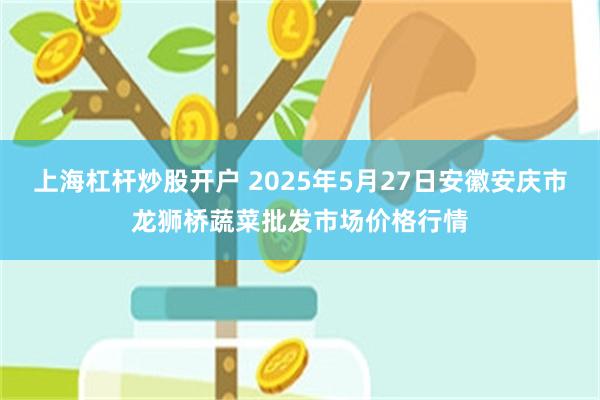 上海杠杆炒股开户 2025年5月27日安徽安庆市龙狮桥蔬菜批发市场价格行情