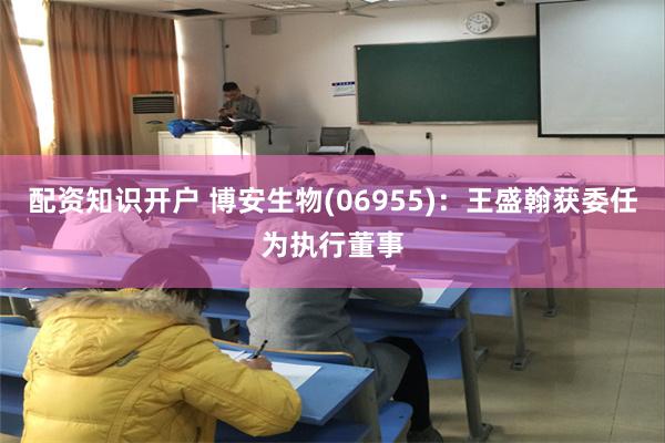 配资知识开户 博安生物(06955):王盛翰获委任为执行董事